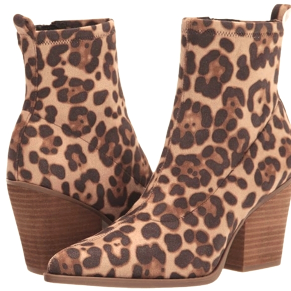 Leopard print ankle booties Size 8.5 - Picture 4 of 11